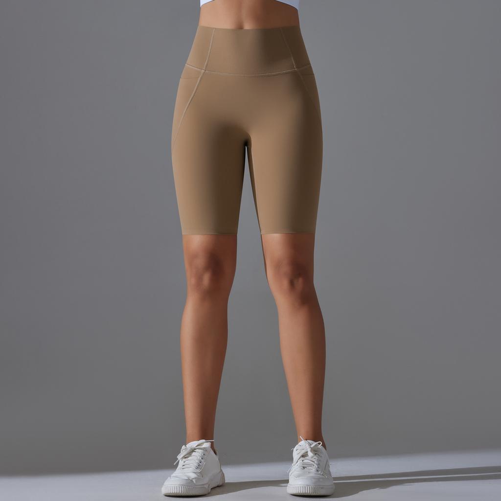 Short Nessaj Leggings Women Workout High Waist Yoga Shorts With Porkets Summer Elastic Sports Fitness Shorts