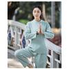 Cotton Linen Tai Chi Clothes Set Chinese Style Tea Clothes Yoga Clothes Ladies Suit