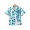 Boys Beach Hawaii Shirt Short Sleeve Button Down Comfy Loose Breathable Summer Holiday Shirt Clown Print Tops Collar Shirts