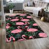 Cartoon Pink Flamingo Bird Rainforest Carpet Rug for Home Living Room Bedroom Sofa Doormat Decor,kid Area Rug Non-slip Floor Mat