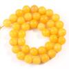 6 мм, 8 мм, 10 мм, желтый лимонный нефрит, матовые бусины из натурального камня, круглые свободные бусины-разделители для изготовления ювелирных изделий, браслет «сделай сам»