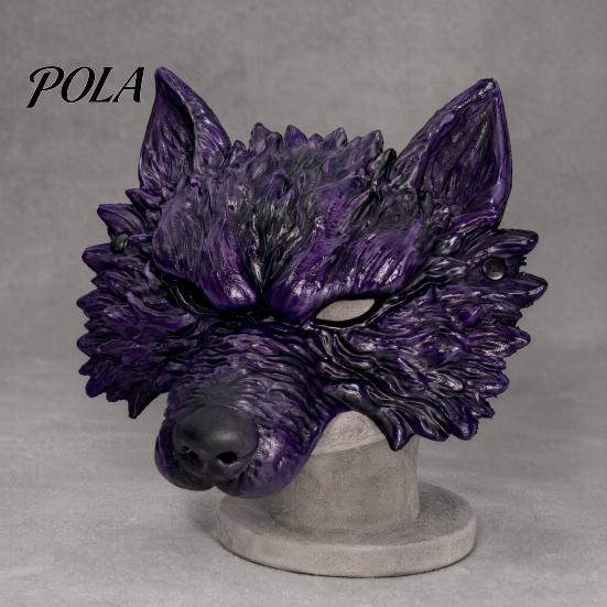 Прочная маска оборотня для вечеринок Хэллоуина, Маска волка, Рельефное лицо, Косплей-вечеринка, Четкое зрение, Костюм, Регулируемый ремешок, Животное, Взрослые, Розыгрыш