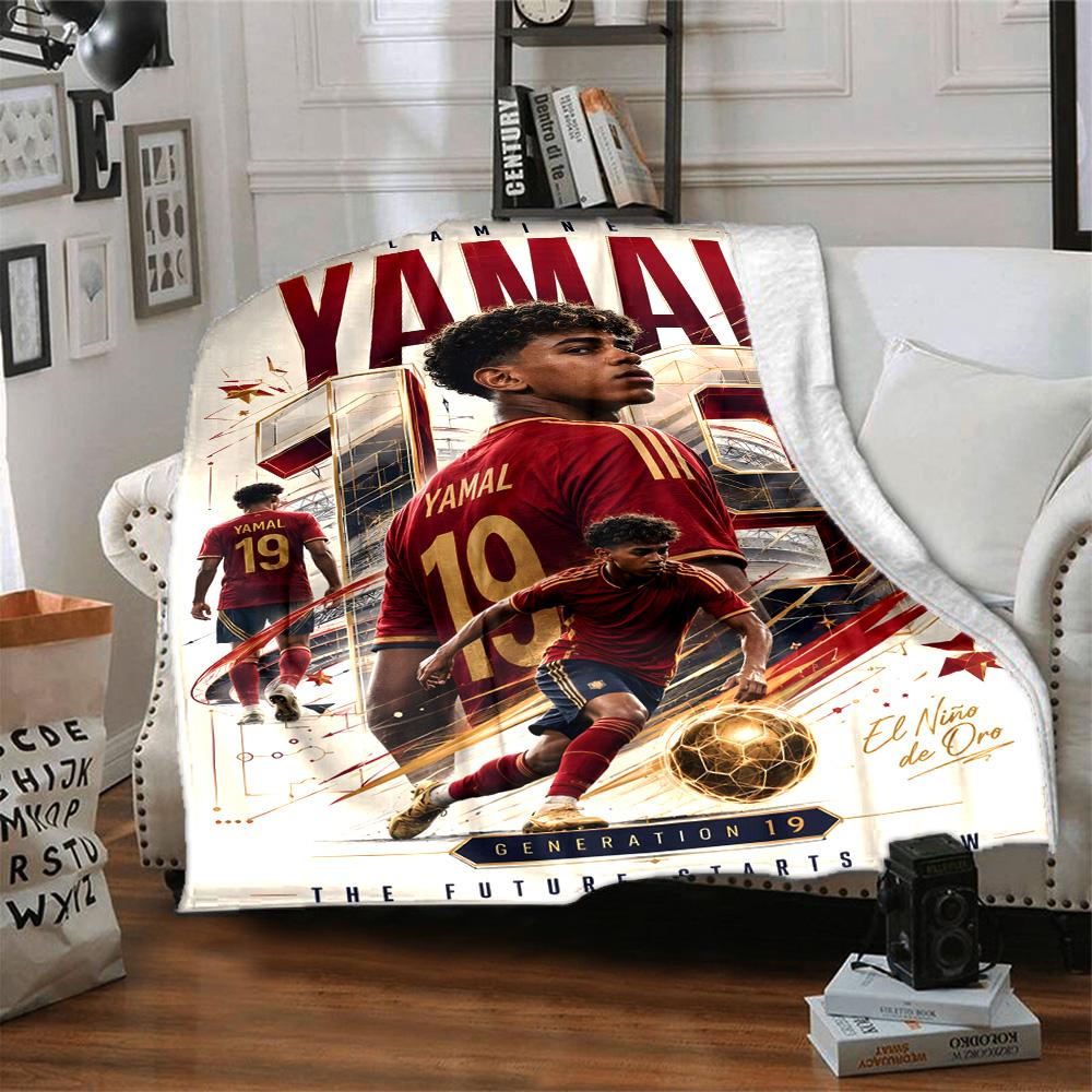 1pc Y-Yamal Blanket, Gift, for Men and Women, Soft Blanket, Good for Sofa Bed Couch Travel, Lightweight Flannel Blanket