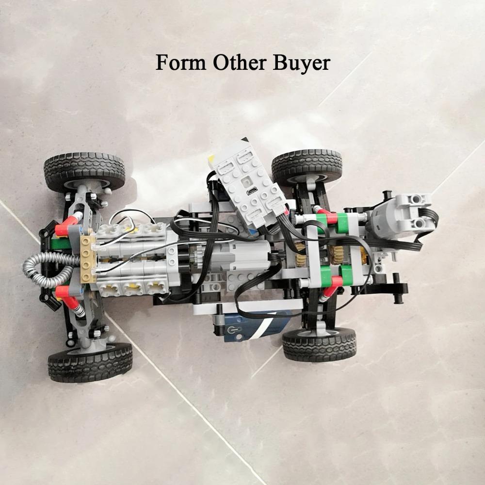 НОВЫЙ MOC Рулевое шасси независимая подвеска колес мини-макет V8 двигателя Коробка передач скорости Совместим с High-tech для бездорожья