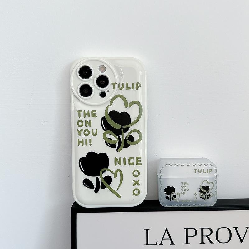 Zhitai Apple 15Pro Air Cushion Case & Airpods 2/3 Square Cover: Совместимо с iPhone 14/13