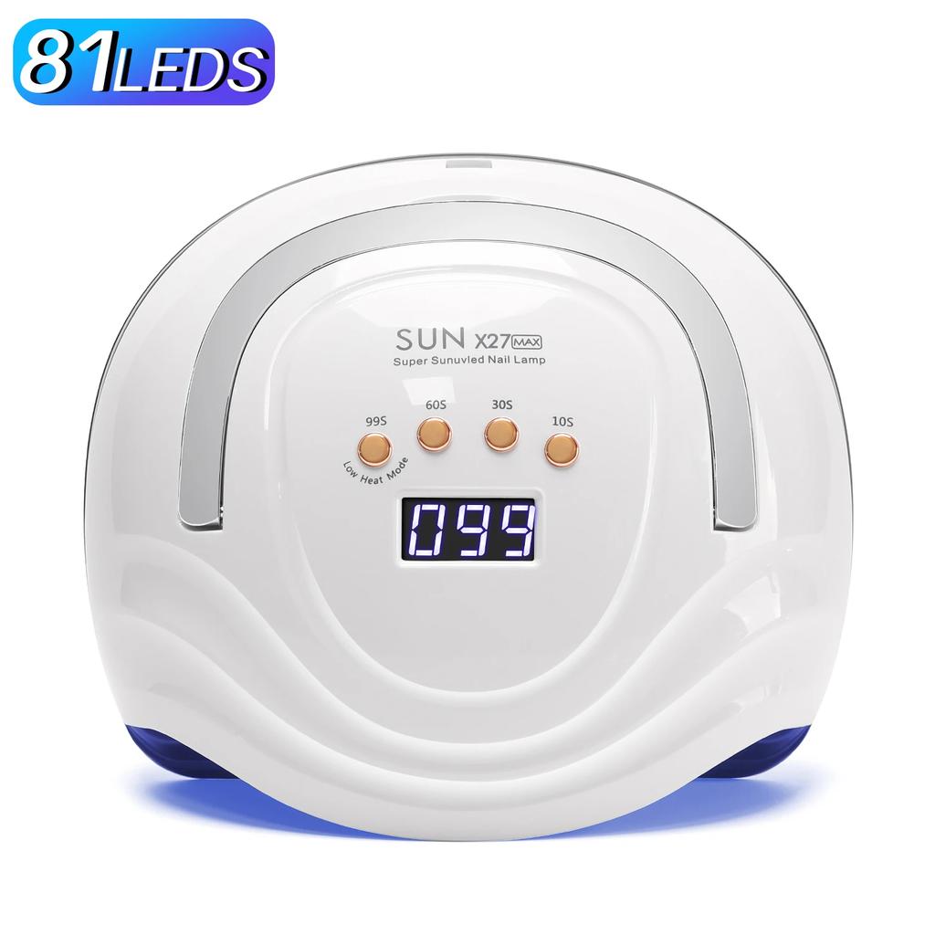 380W UV LED Nail Lamp 81LEDS Big Power Nail Lamp For Fast Curing All Gel Professional Nail UV Gel Drying Machine Salon Tools
