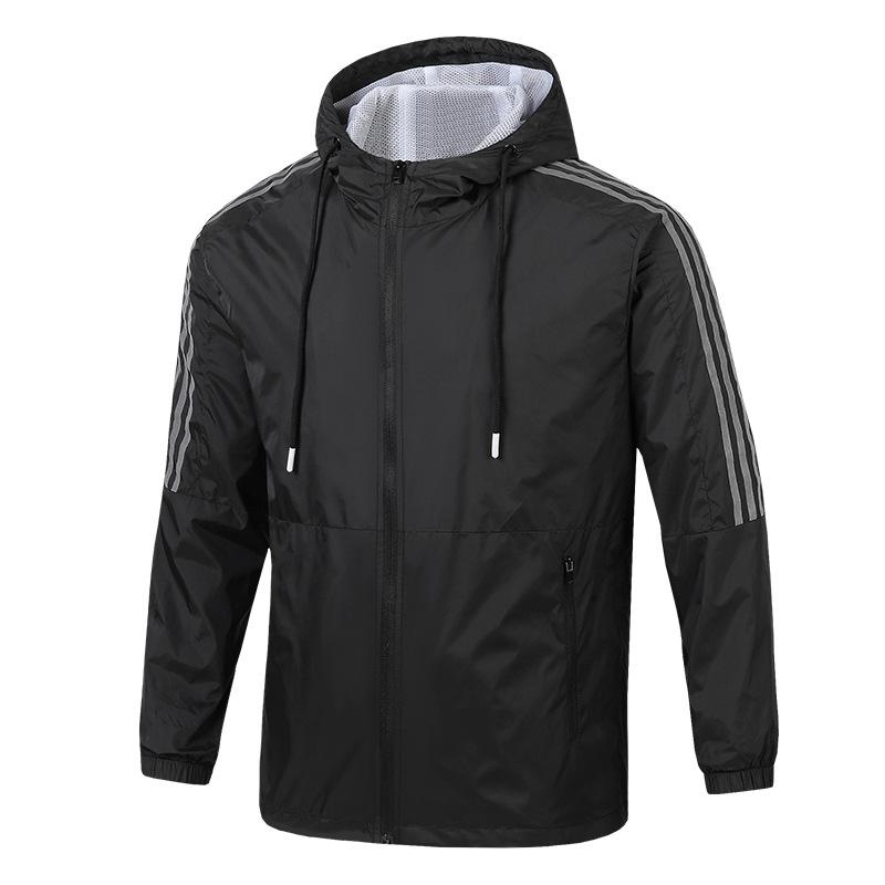 Спортивное пальто с капюшоном, мужская осенняя тонкая нейлоновая ветровка, повседневная верхняя одежда для отдыха на природе, мужской стиль