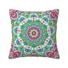 Custom Bohemia Ethnic Mandala Flower Cushion Cover 45x45 Cm Polyester Throw Pillow Case For Sofa Decoration Bedding Pillowcase
