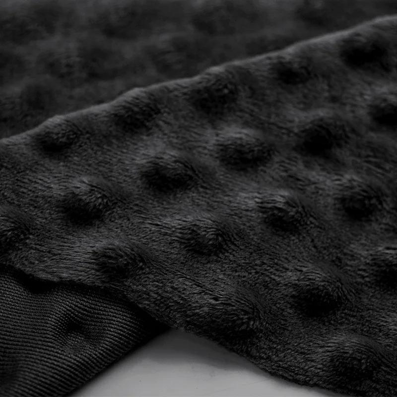 1 Yard Super Soft Minky Dot Fabric Sewing Baby Blanket Toys Material Antipilling Eco-Friendly Polyester Handwork Plush Fabric