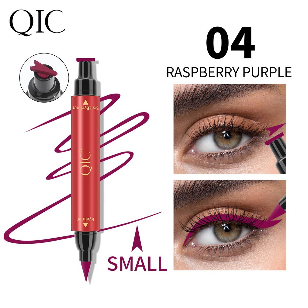 Подводка для глаз QIC Seal Color Pen Tail Wing Двуглавая подводка для глаз Seal