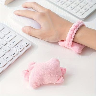 1 шт. Защита для запястья Коврик для мыши Маленькая подушка Офисный работник Клавиатура Печать Противоизносная подставка для руки Поддержка руки Офисная защита для запястья Артефакт Поддержка запястья