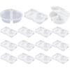 15Pcs with Hinged Lids Sauce Cup Containers Sealed and Leak-proof Sauce Food Box