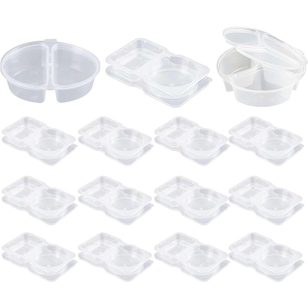 15Pcs Sealed and Leak-proof Sauce Cup Containers Reusable Sauce Food Box Portable Sauce Box