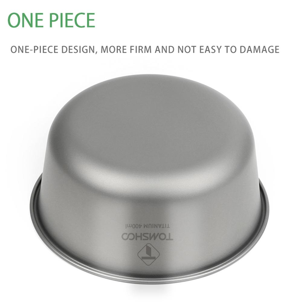 Миска для кемпинга, металлическая салатница из титанового сплава, идеально подходит для приключений на природе и ежедневного использования, штабелируемая