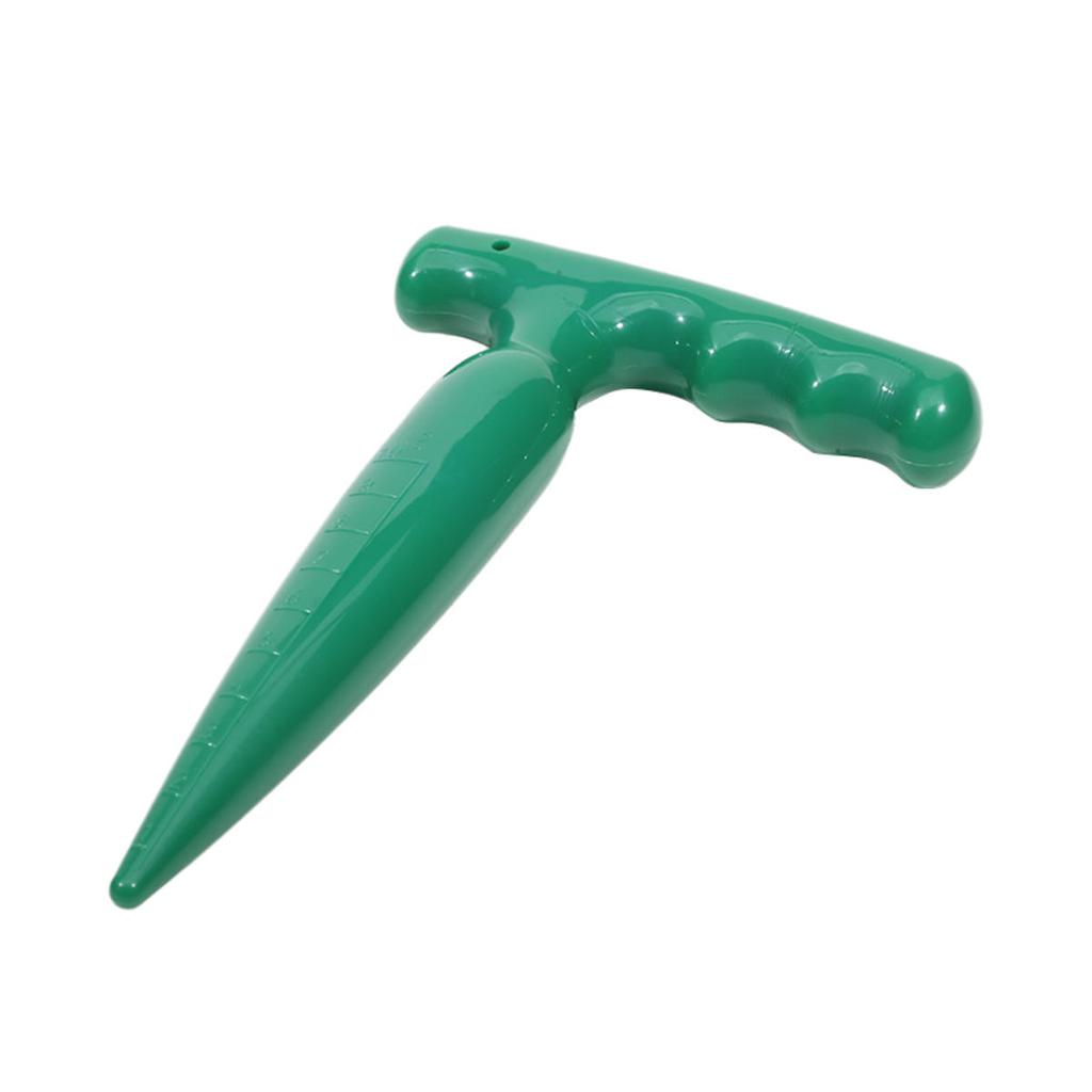 Manual Seedling Transplanting Tool Adjustable Hole Puncher with Scale Convenient Simple Home Garden Planting Sowing Machine Seed Disseminators