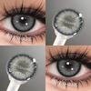 Eyeshare 1 Pair Serbia Contact Lenses for Eyes Gray Pupils Natural Big Black Eyes Contacts Beauty Makeup Soft Cosmetics