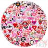 110Pcs/Set Downtown Y2K Girls Q-1 Mini Diary Manual Stickers DIY Scrapbooks Album Decor Decals Stickers