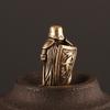 DIY Brass Outdoor Tools Armor Knight Knife Beads Pendant Vintage Colorful Umbrella Rope Beads Figurines Decorated Handicraft Figures
