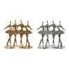 Decorative Figure DKD Home Decor 33.5 X 14.5 X 32 Cm Silver Golden Resin Ballet Dancer
