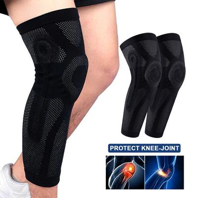 1/2 шт. унисекс наколенники для поддержки спортивных удлинённых рукавов для ног для фитнеса Нескользящие компрессионные повязки для ног для облегчения боли в суставах