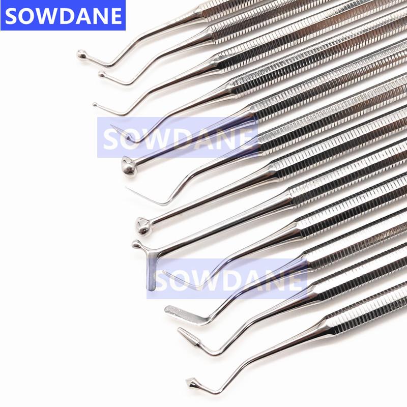 1 piece Dental Resin Composite Filling Instrument Filler Spatula Plastic Double Ends Stainless Steel