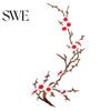 Floral Lace Applique for Clothing Cherry Blossom Patches Clothing, Vintage Plum Sewing Patches, Iron on Personalized DIY Supplies Appliques