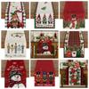 Rectangle Christmas Table Flag Linen Tablecloth Table Decoration Table Mat Kitchen