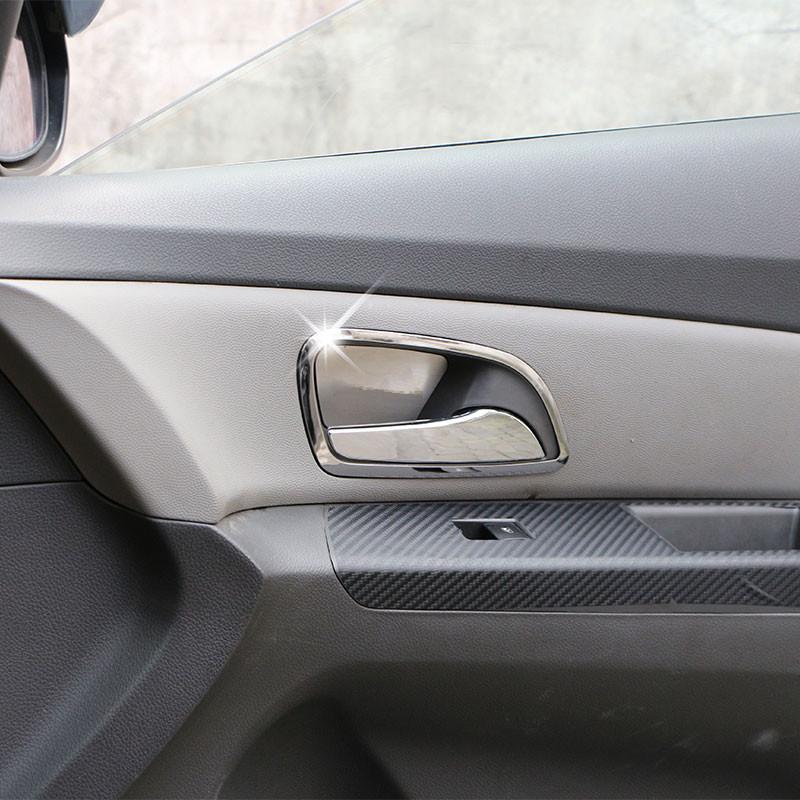 Автомобильные хромированные аксессуары Color My Life для Chevrolet Cruze 2009-2015, внутренняя внутренняя дверная ручка, круглая накладка