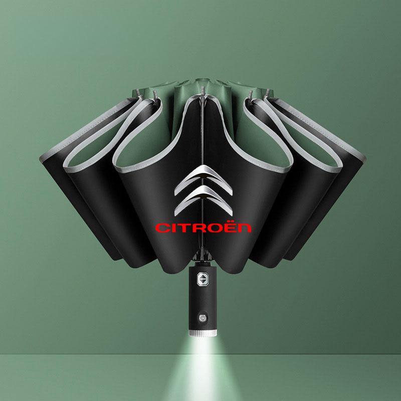GEFR3 For Citroen 12 Bone Car Automatic Folding Umbrella Sunshade Accessories Grand Berlingo Celysee Xsara C4 Picasso C5 C3 Aircross