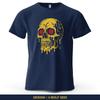 Melting Skull Unique Printed Men's T-Shirt 100% Cotton Oversized Edgy Graphic Tees for Women Tops Tees Streetwear