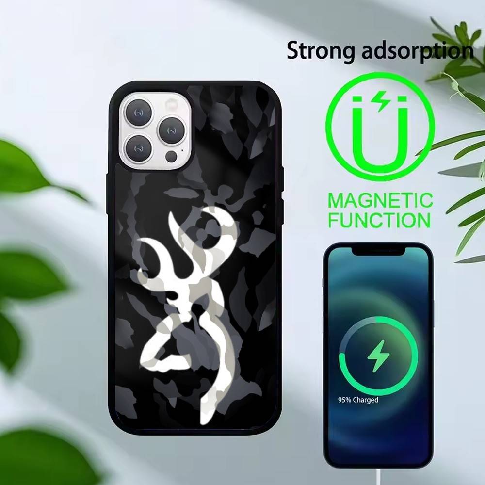 Deer Hunting Camo  Phone Case For iPhone17,16,15,14,13 Plus,Pro Max Magnetic For Magsafe Wireless Charging