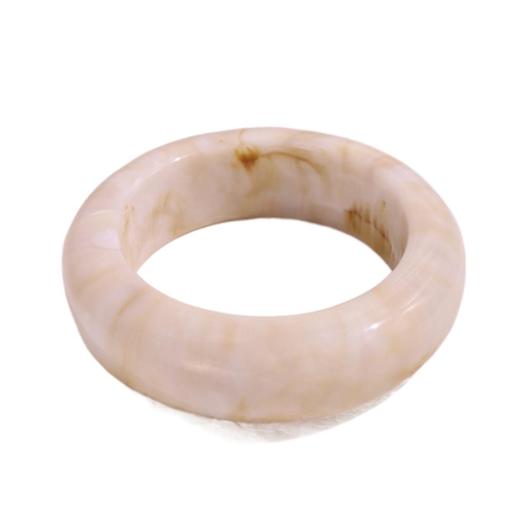 Vintage Acrylic Bangle Smudging Retro Hand Ring Unique Wide Bracelet  Decoration