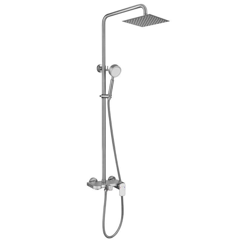 Набор для душа из нержавеющей стали 304 для ванной комнаты, бытовой душевой смеситель, настенный смеситель для ванны, душевая колонна с тропическим душем, бидетный смеситель