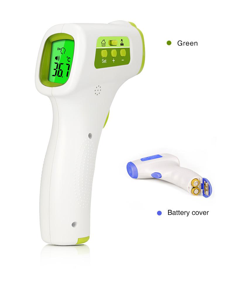 Stock Factory Electric LCD Screen Infrared Thermometer Forehead Gun Children Adult Non Contact Thermometer