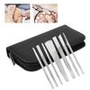 7pcs Stainless Steel Dead Skin Foot Calluses Remover Horny Trimmer Pedicure Tool Set
