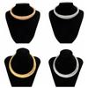 Geometric Snake Bone Line African Collar Punk Necklace New Geometric Metal Collarbone Necklace