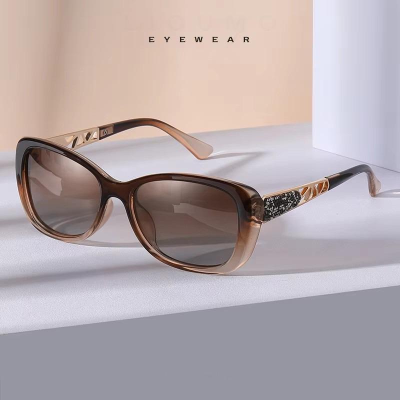 Неполяризованные солнцезащитные очки-бабочки для женщин, роскошный дизайн, элегантные женские солнцезащитные очки, модные очки с градиентом «кошачий глаз»