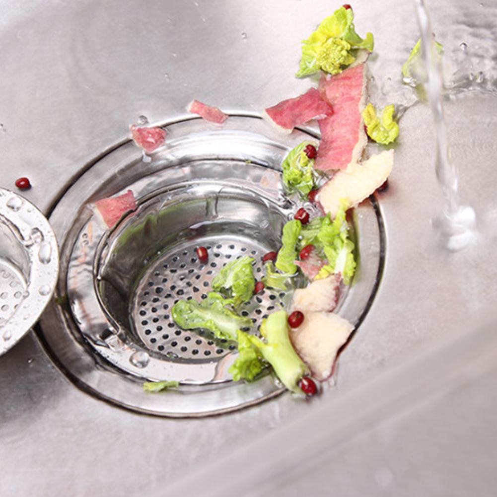 Stainless Steel Kitchen Sink Strainer Sink Basket Strainer with Handle Water Screen for Kitchen Supplies