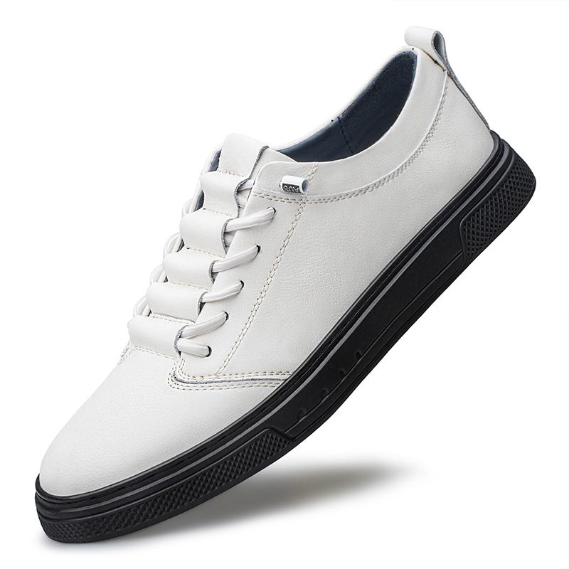 Fashion British Men's Trendy Shoes Breathable Soft Soled Men's Park Walking Shoes Versatile High-quality New Leather Casual Shoes