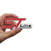 EUEX2 3D Metal ST LINE Front Grille Sticker Car Head Grill Emblem Badge Chrome Sticker for FORD FIESTA FOCUS MONDEO Auto Car Styling