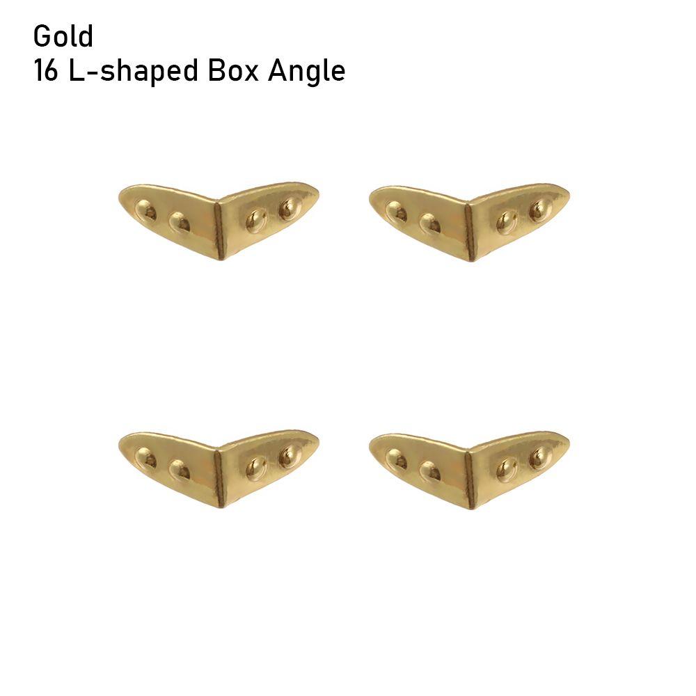 Metal DIY Manual Suitcase Box Mini Metal Crafts Trunk Locks Case Corner Protector Doll Bags Parts