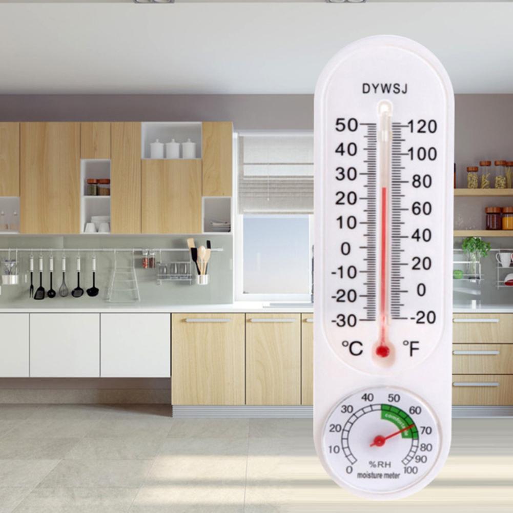 Hygrometer Breeding Thermometer Two In One Design -30~50°C Humidity Meter Large Wall Mount 23*6cm Analog Brand New