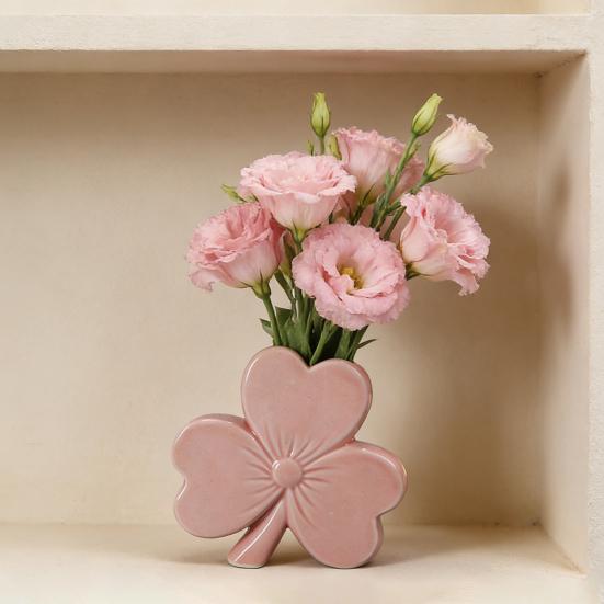 Керамическая ваза для цветов в виде банта, современный контейнер-держатель для цветов в виде банта, настольное украшение для дома и офиса, декоративная ваза для цветочных растений