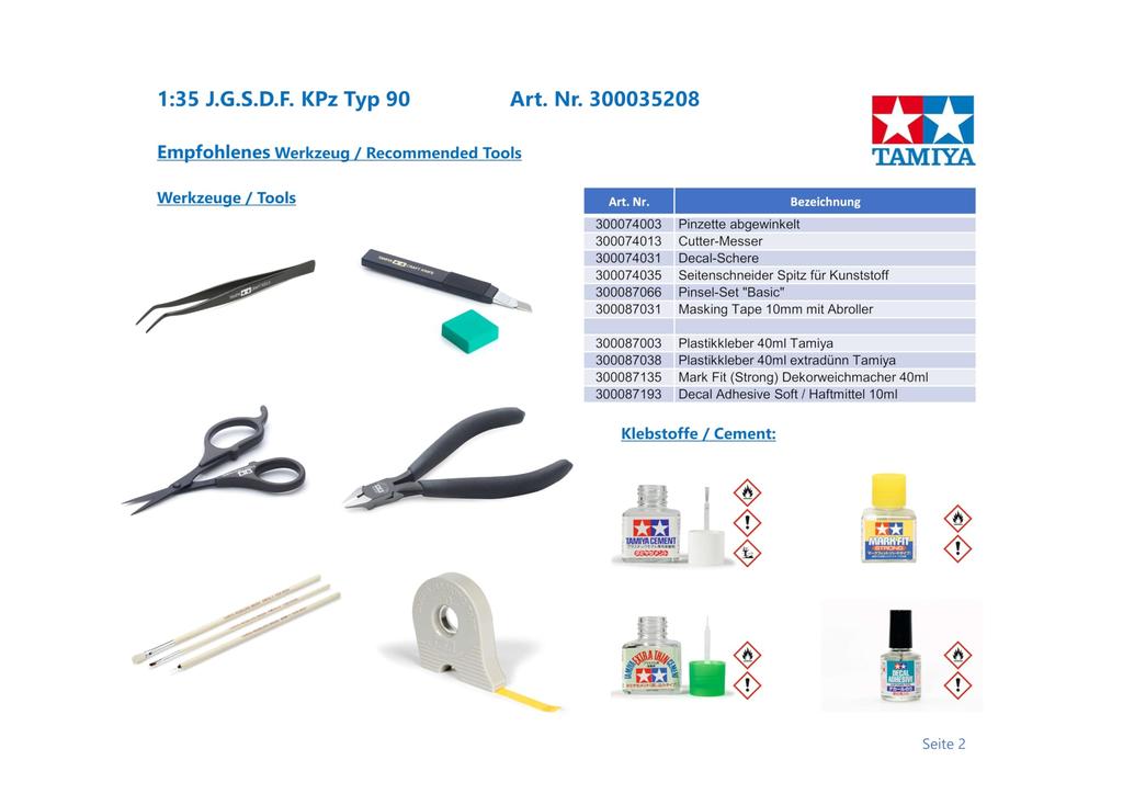 Tamiya Военная миниатюра серии Ground Force Type 90 Tank Plastic Model 35208 1/35 No.208 Самооборона
