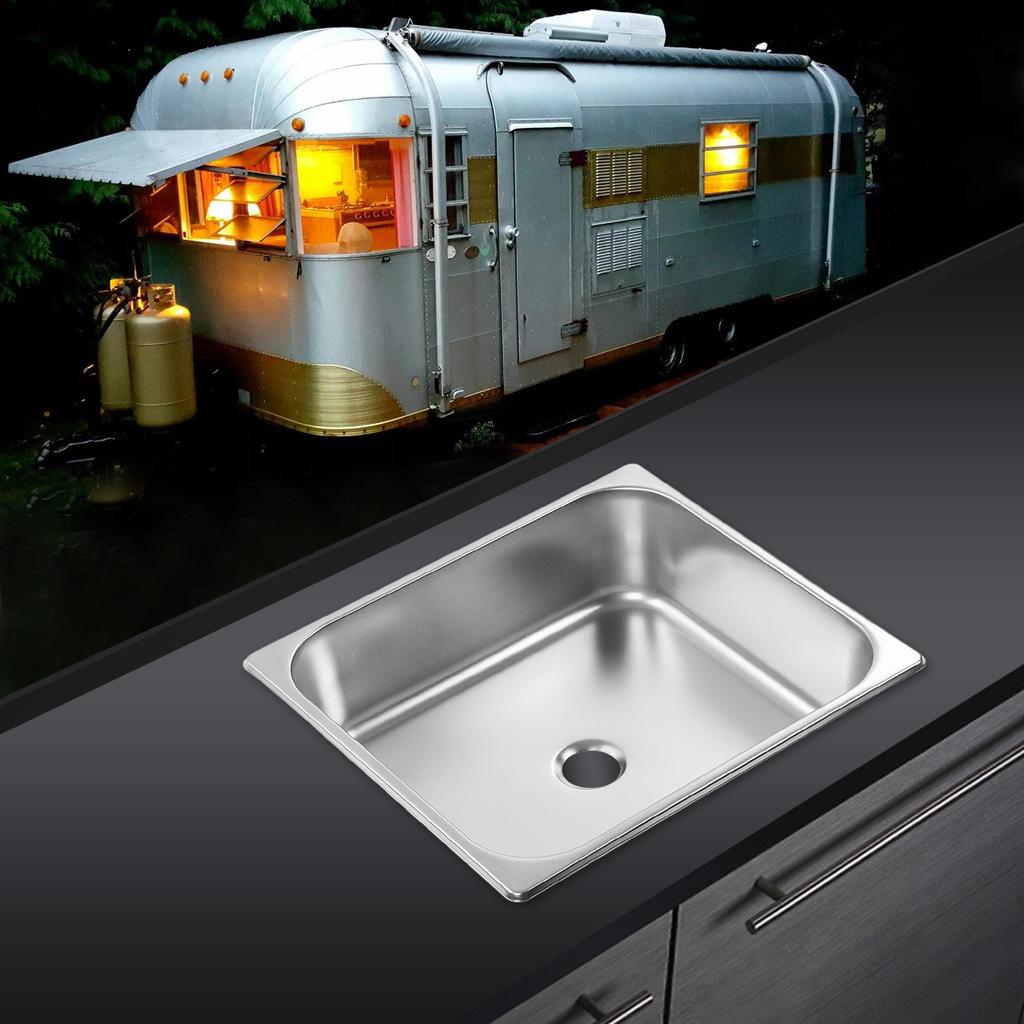 Кухонная мойка 304 нержавеющая сталь не ржавеющая быстрый слив квадратная врезная под столешницу одинарная чаша fo