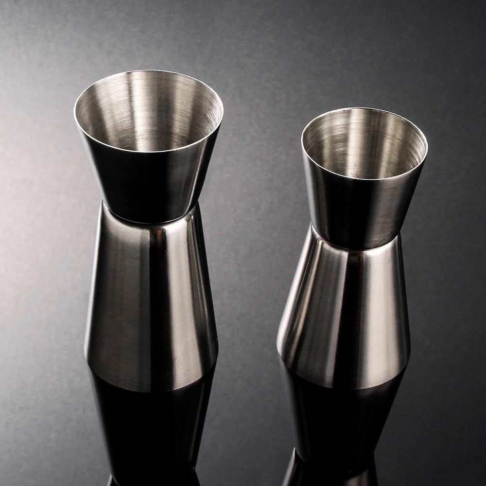15/30ml or 25/50ml Cocktail Bar Jigger Design Japanese Stainless Steel Measuring Cup Jigger Double Spirit Bartender Kitchen Gadg