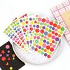 6 Sheets Colorful Stickers Pack Mini Star Heart Dots Self-adhesive Paper Marker Notes Decoration for Diary Album Reward