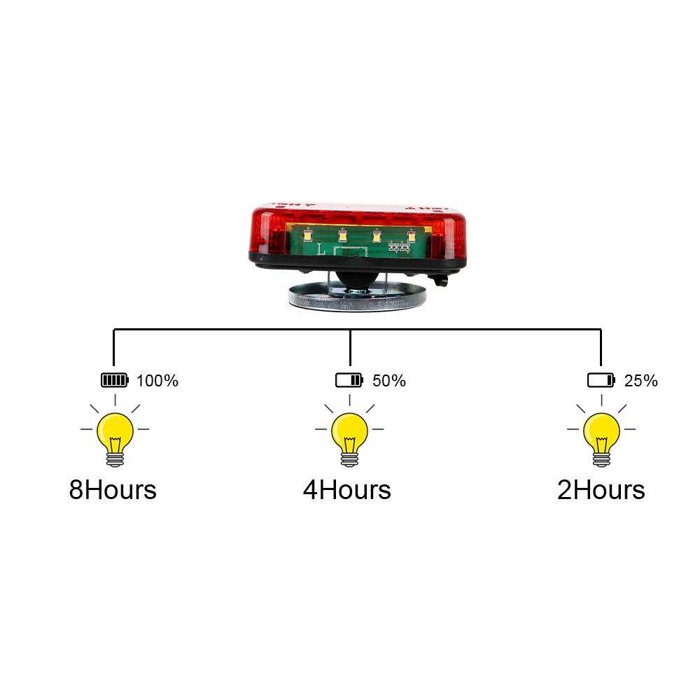 Для каравана, дома на колесах, кемпера, грузовика, 12 В/24 В, задний фонарь грузовика, магнитный, беспроводной, светодиодный, задний фонарь прицепа, сигнал, предупреждение, стоп-сигнал