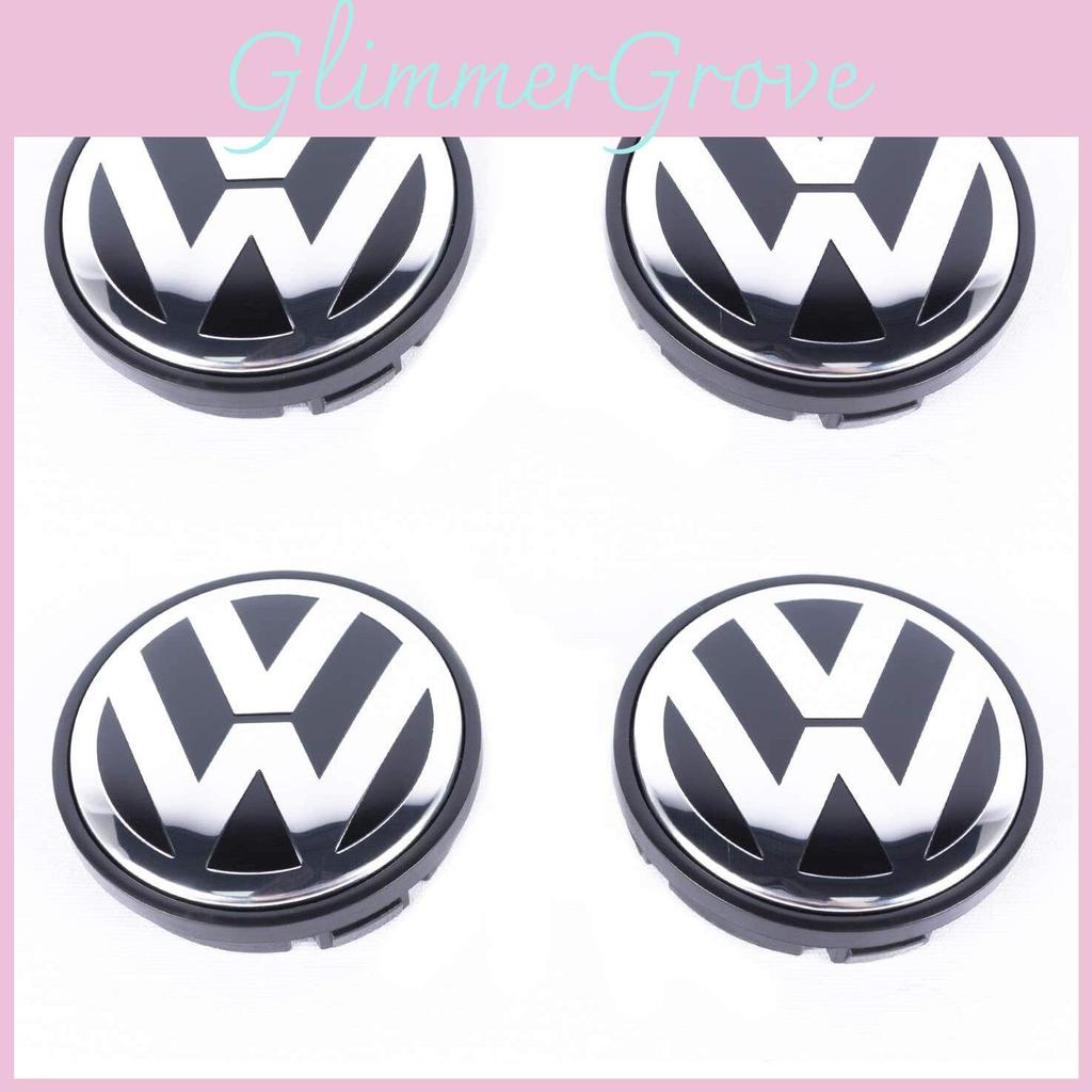Volkswagen Hub Cover 2.6in High Gloss Finish Strong Abs Plastic Perfect Replacement For Lost Badges