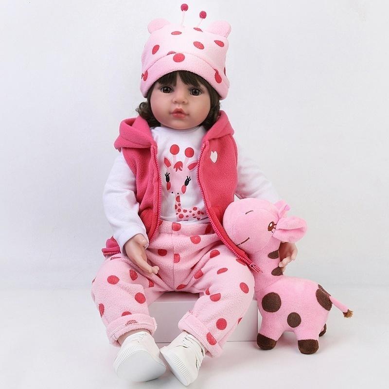 46 см новая ручная работа силиконовая кукла-реборн младенец очаровательная реалистичная игрушка для малышей